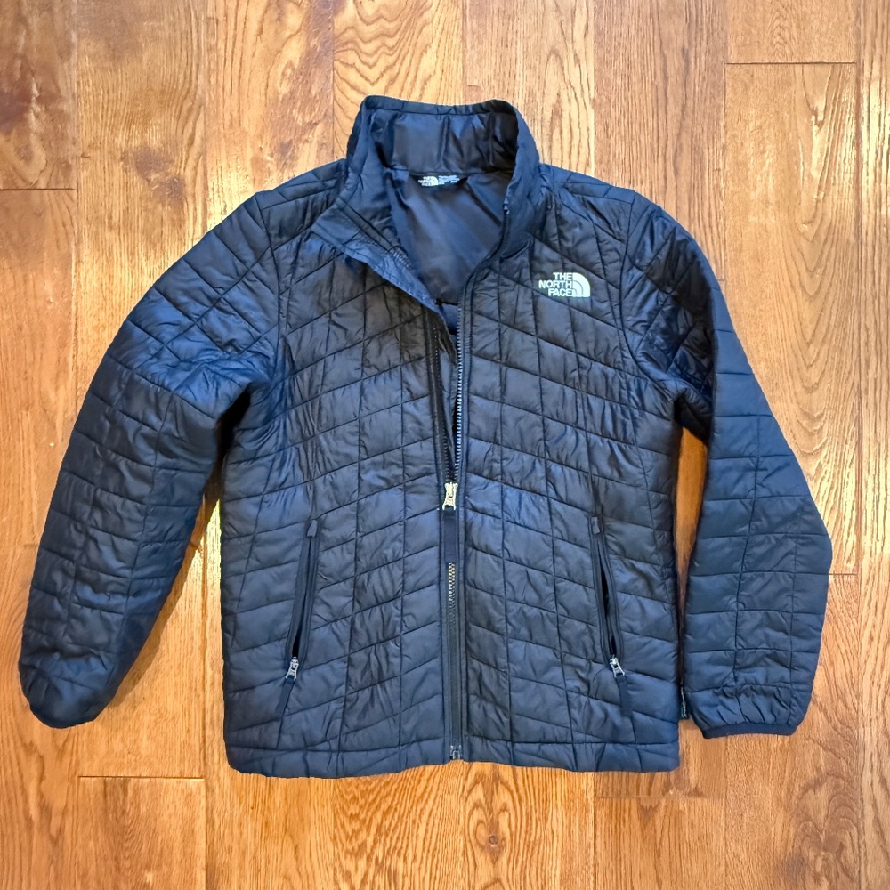 The North Face lightweight puffer jacket, Youth Medium, 10/12, Black